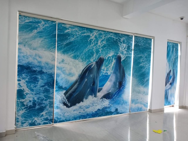 Rèm cuốn tranh tokyo tính m2