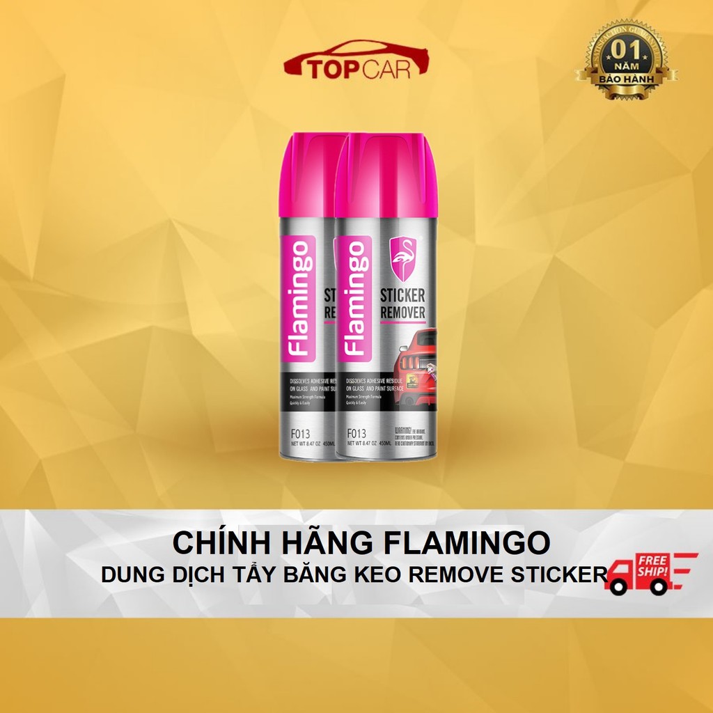 ⚡CHÍNH HÃNG FLAMINGO⚡Tẩy Băng Keo Cao Cấp Sticker Remover Flamingo F013 450ml