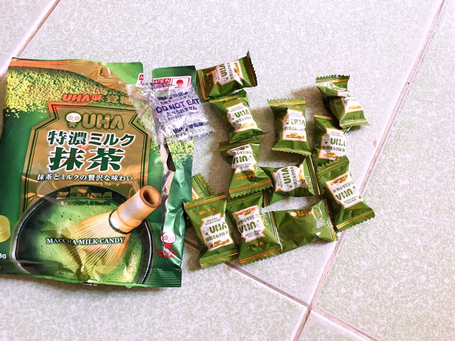 Kẹo UHA trà xanh Tokuno 58gr Nhật Bản giá sỉ 24 gói