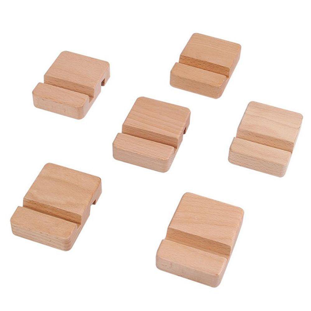 Giá Đỡ Điện Thoại / Máy Tính Bảng Bằng Gỗ Để Bàn Tiện Dụng