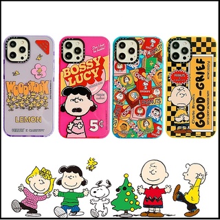 Ốp điện thoại Castify in họa tiết Peanut Snoopy thích hợp cho iPhone 7 8Plus X XS XR 11 12 13 Pro Max SE 2020