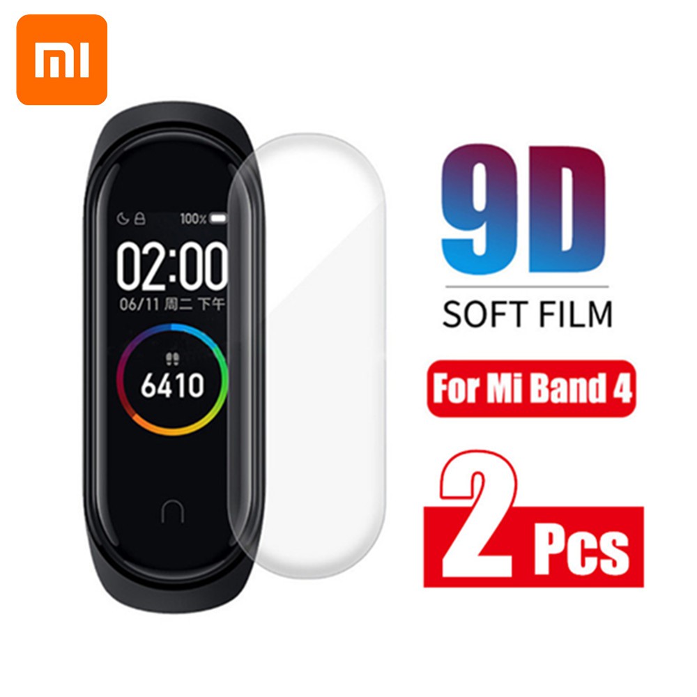 Bộ 2 Miếng Dán Màn Hình 9D Dành Cho Xiaomi Mi Band 4 Miband 4