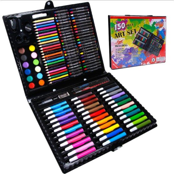 Hộp bút màu vẽ đa năng loại 150 chi tiết cho bé thỏa sức sáng tạo