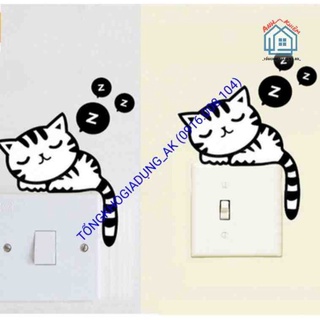 Decal dán ổ điện nhiều mẫu 10*13cm (ấn để chọn mẫu) (c1)