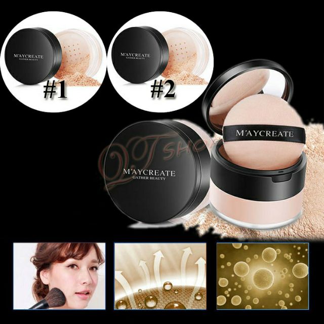 Phấn phủ che khuyết điểm kiềm dầu Maycreate | BigBuy360 - bigbuy360.vn