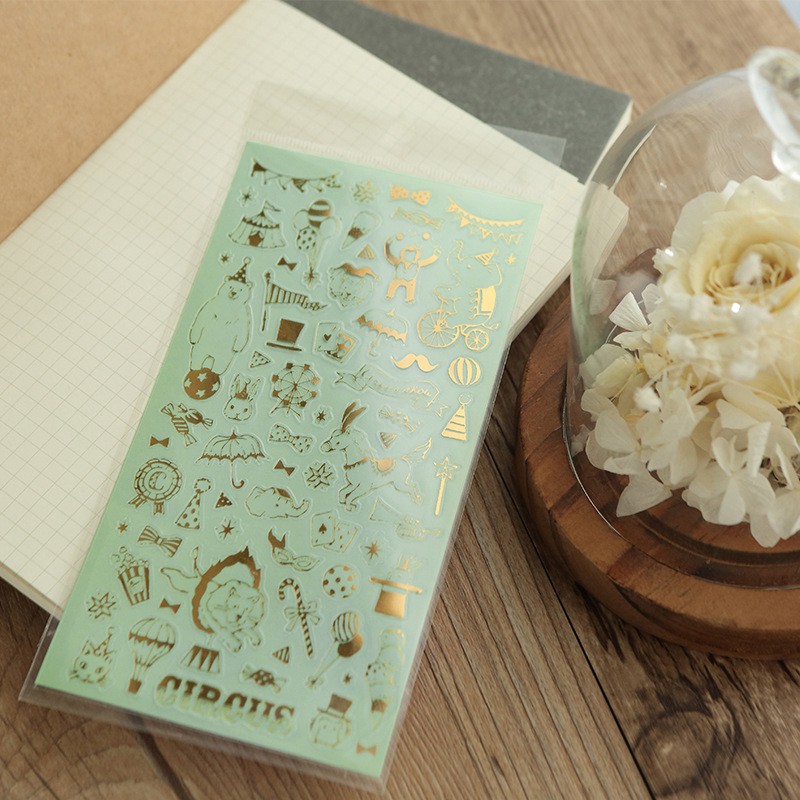 Hình dán trang trí Sticker Gold printing Stampure hoặc Mindwave