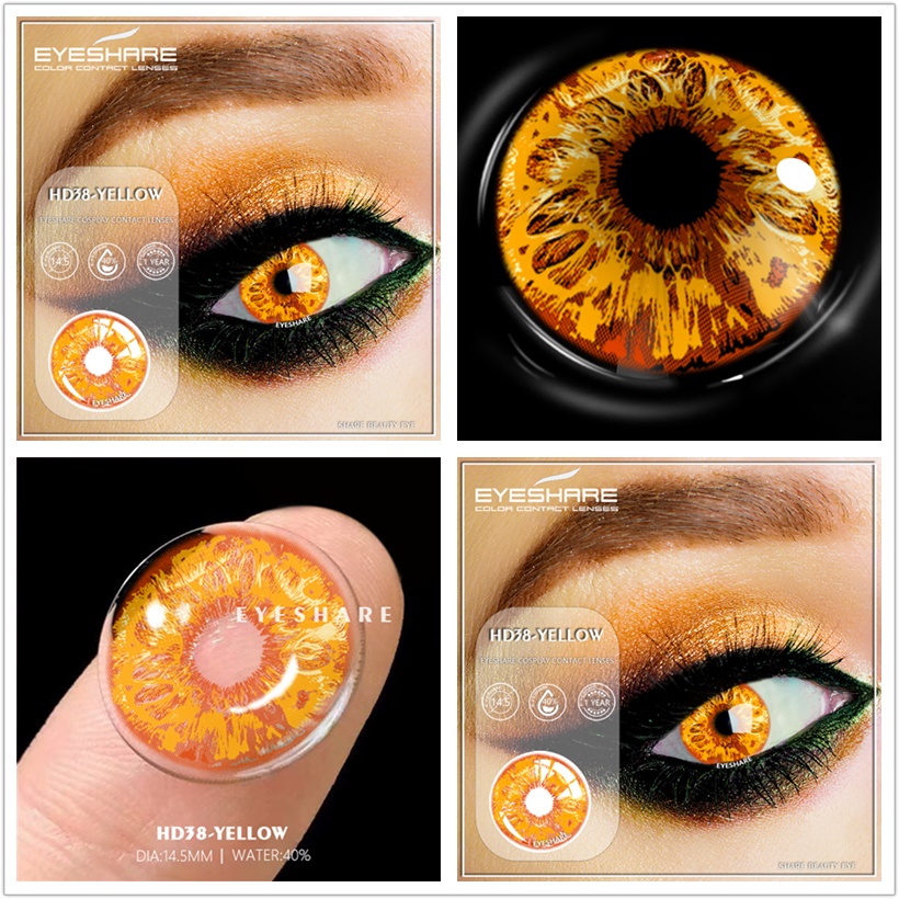 Hộp đựng kính áp tròng EYESHARE màu sắc thời trang cao cấp