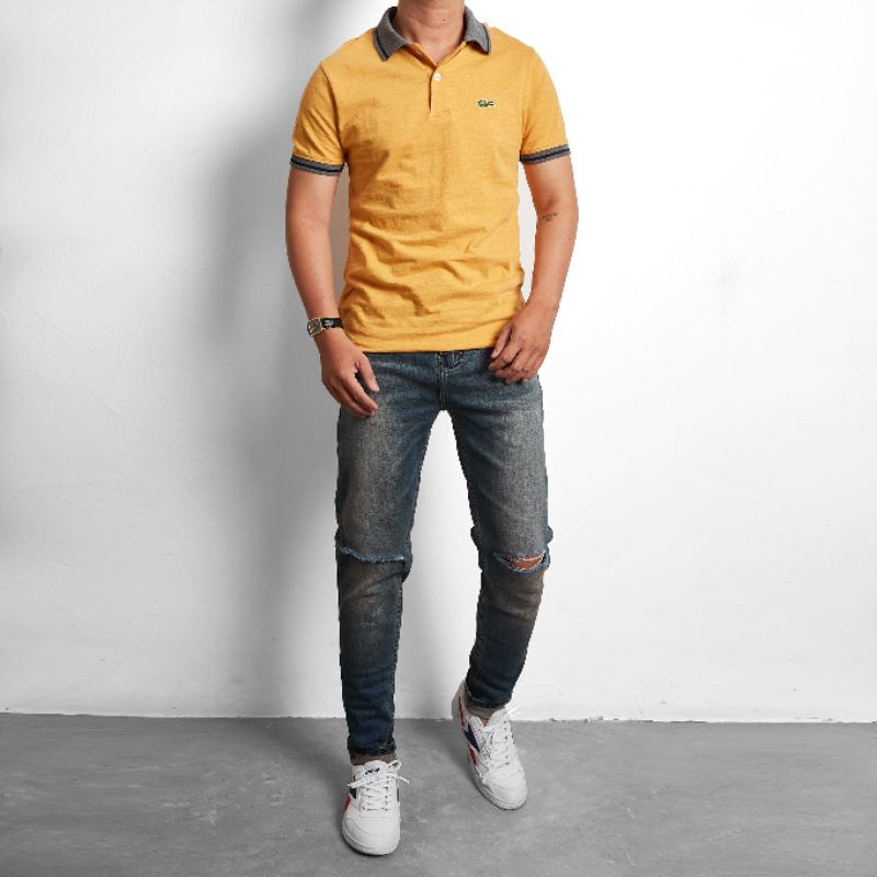 Áo thun cổ trụ polo trơn 9 màu nổi bật thun cotton