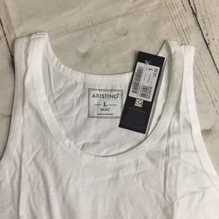 Áo Ba Lỗ Trắng Basic - AC21 Aristino 100%COTTON