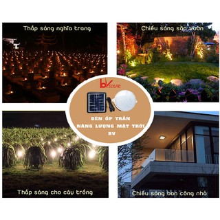 Đèn ốp trần năng lượng mặt trời