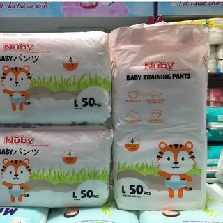 Bỉm Quần Nuby size M50/L50/XL50/XXL50/XXXL50 bao bì mới