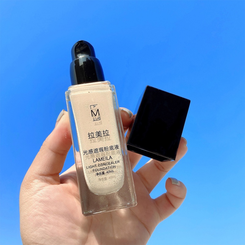 [Hàng mới về] Kem nền dạng lỏng làm tươi sáng làn da kháng nước cấp ẩm Lameila