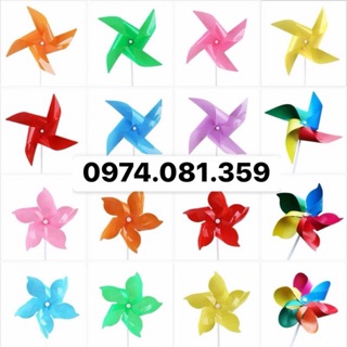 Combo 100 cái chong chóng 4 cánh 7 mầu; 30m dây treo và phụ kiện