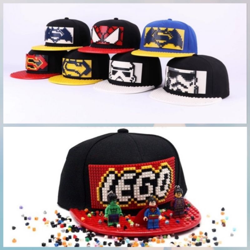 {Mũ lego người lớn và trẻ em từ 5 tuổi} Mũ lưỡi trai cho bé trai Hiphop Lego siêu Xịn, Lego cho cho bé trai, bé gái.