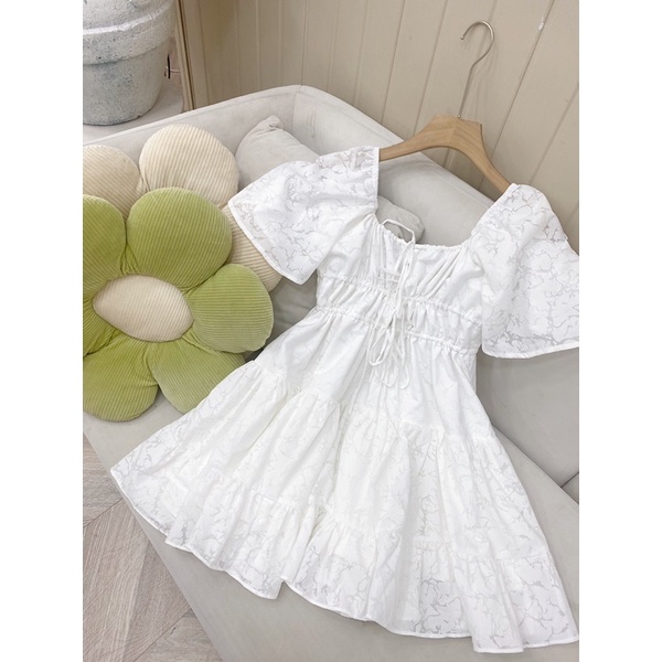 MINA DRESS - Đầm xoè nhún ngực - AIMEE
