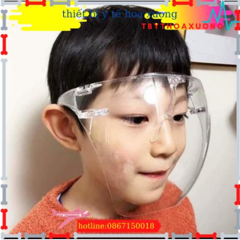 Kính chống giọt bắn phòng dịch bảo hộ trong suốt - Mặt nạ chống giọt bắn chống bụi gió phong cách