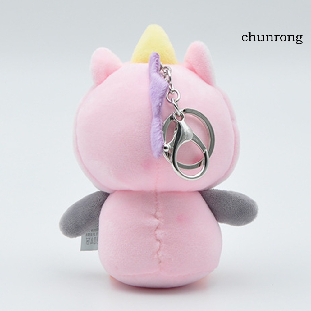 Móc khóa hình chim cánh cụt nhồi bông ngộ nghĩnh xinh xắn