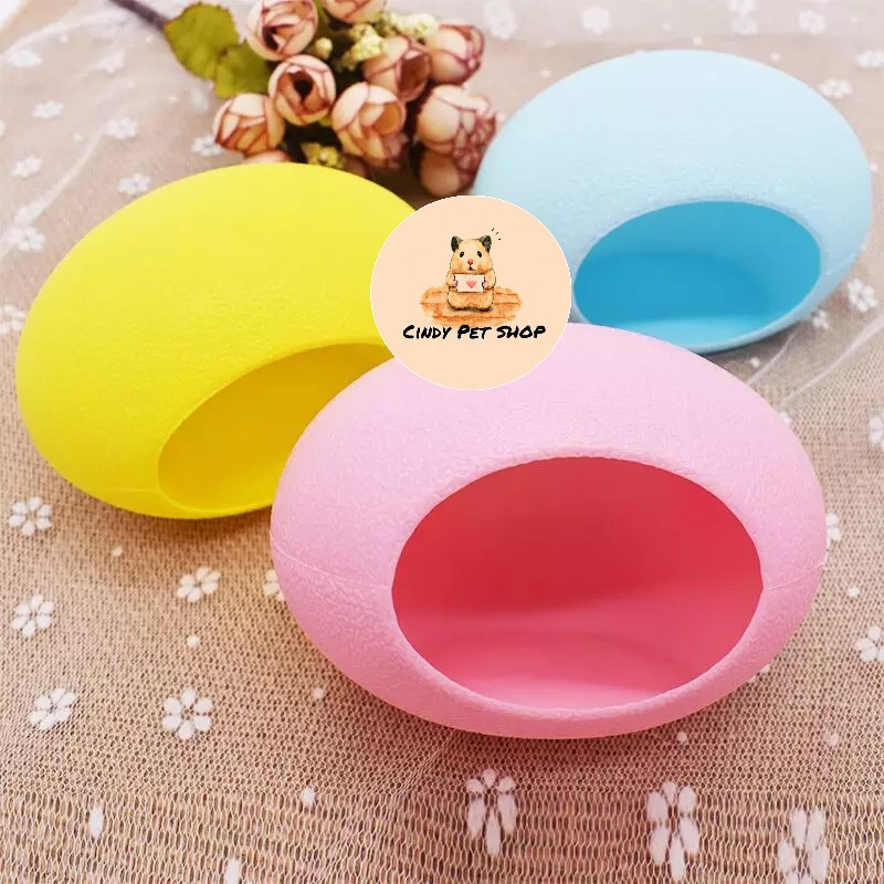 Nhà ngủ quả trứng nhỏ gọn cho Hamster, Sóc Chuột, Sóc Bay Úc...