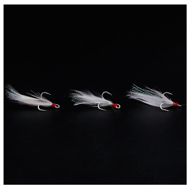 1 Lưỡi Câu Cá 2#/4#/6#/8#/10# Độ Bền Cao/Móc câu cá ba tiêu kích thước