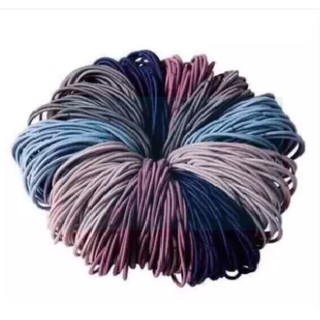 set 100 đây cột tóc dễ thương túi zip dễ dàng cột tạo kiểu tóc