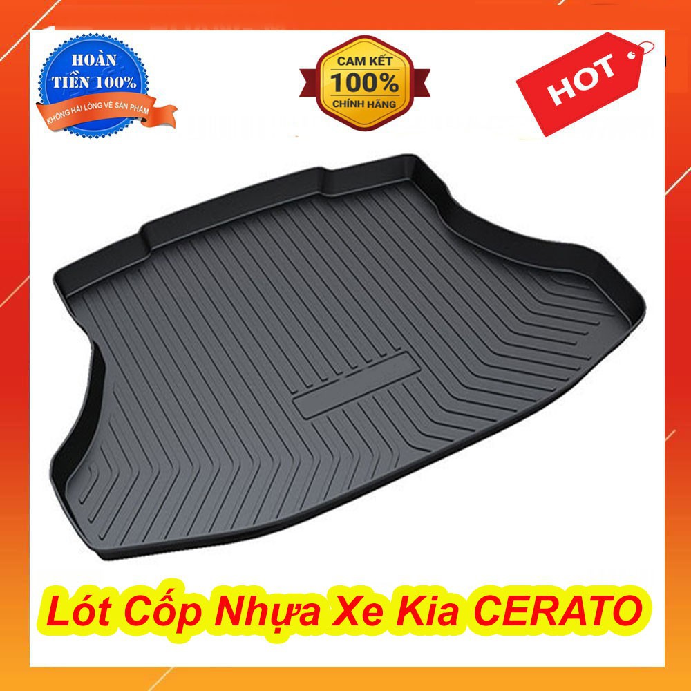 Lót cốp nhựa xe Cerato 2016 2017 2018 mẫu nhựa dẻo