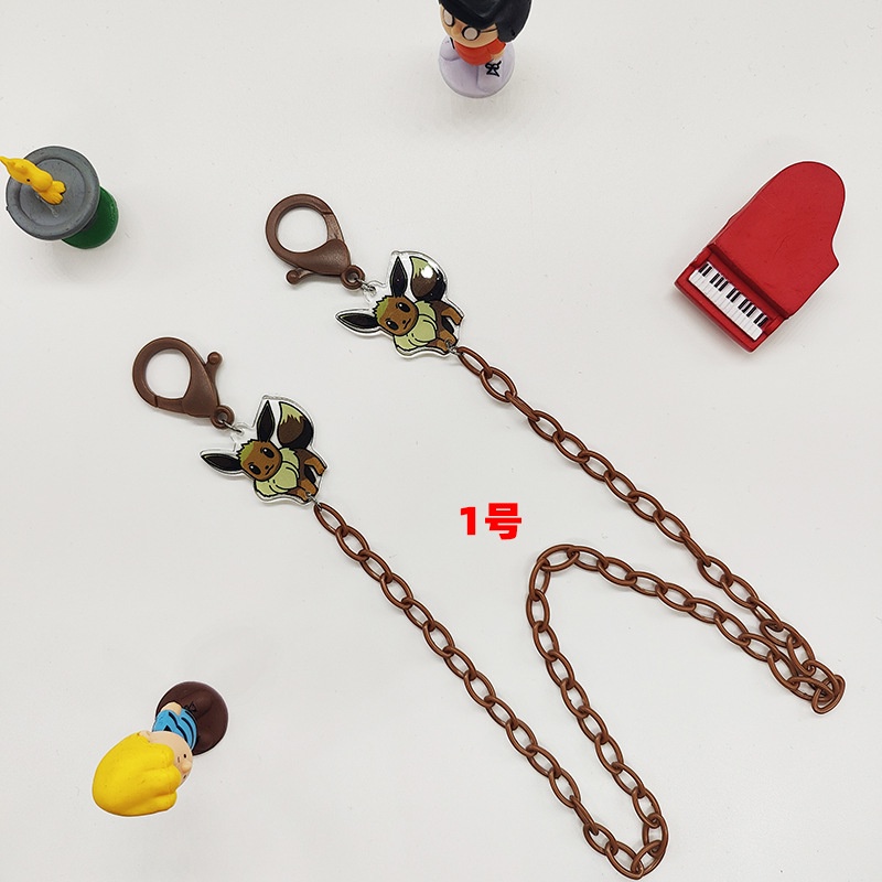 Dây Xích Đeo Mắt Kính Bằng Acrylic Hình Pokemon Pikachu Thời Trang Cho Bé