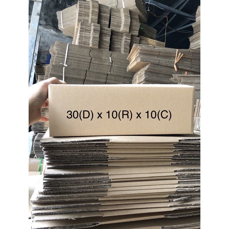  30x10x10 Hộp carton đóng hàng giá rẻ