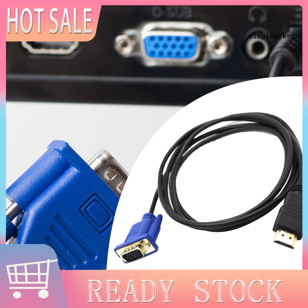 Dây Cáp Chuyển Đổi 1.8m 1080p Hdmi Sang Vga Cho Pc Dvd Hdtv | BigBuy360 - bigbuy360.vn