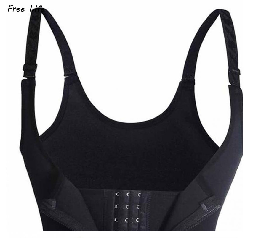 Free Life Áo Nịt Bụng 3 Lớp Có Dây Kéo Dành Cho Nữ