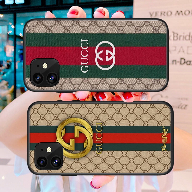 Ốp điện thoại mềm in logo gucci thích hợp cho iphone 5 5s 6plus 6splus 7plus 8 plus x xs xr xs max 11