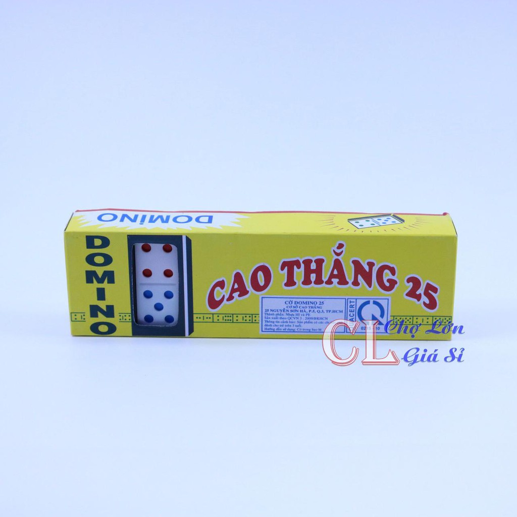 Hộp Đồ Chơi Bộ Cờ Domino Cao Thắng Bằng Nhựa - Bộ Cờ Domino Giải Trí