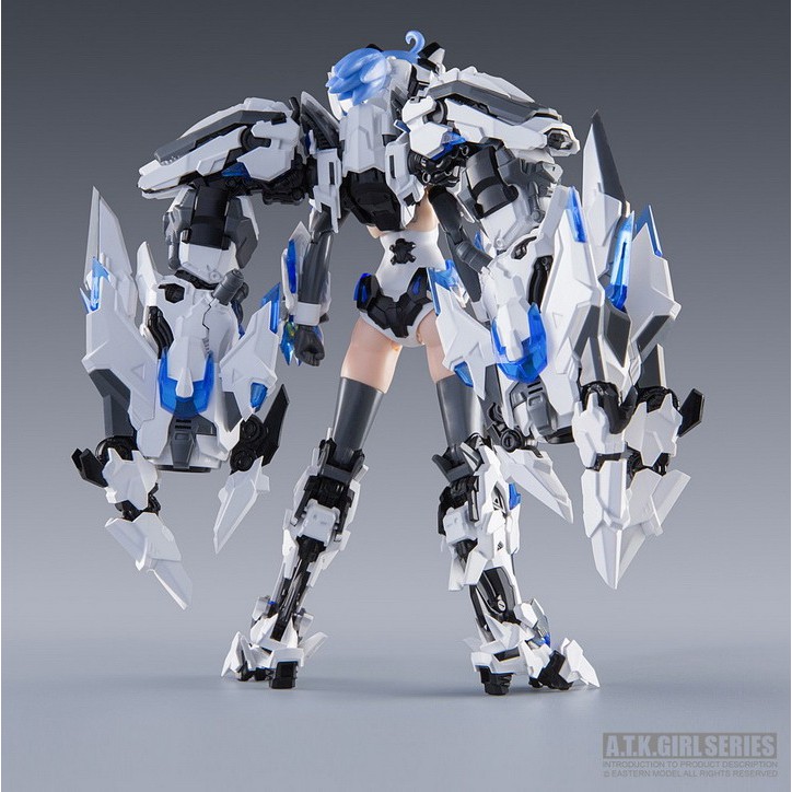 Mô hình lắp ráp ATKGIRL 03 Pretty Armor White tiger 1/12 PA Eastern Model Bạch Hổ 2.0 (tặng hộp đựng part)