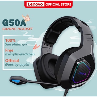Tai nghe chụp tai LENOVO G50A có dây phối đèn RGB HD và micro âm lập thể cao/trầm chất lượng cao
