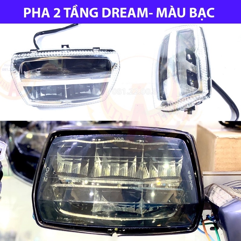 Pha led 2 tầng lắp cho Dream
