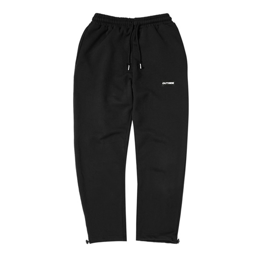 Quần jogger nam nữ form unisex ống rộng để suông hoặc dây rút vải nỉ cotton brand OUTSIDE collection 1 - QD2