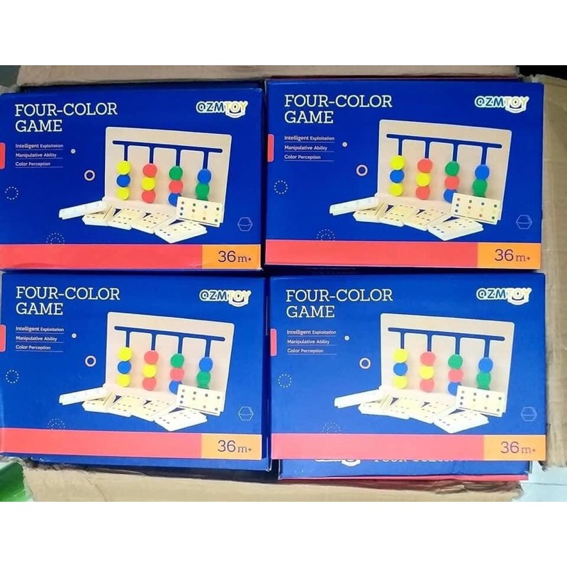 Four color game - Đồ chơi gỗ rèn luyện trí tuệ và phát triển tư duy logic