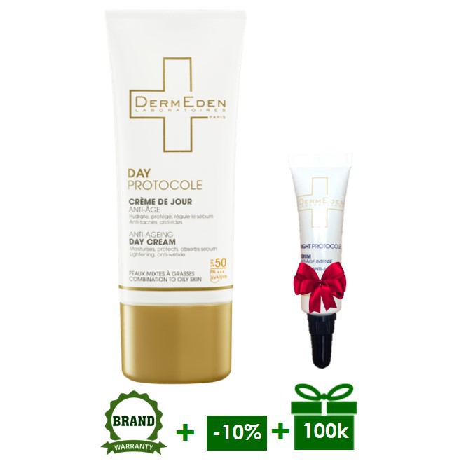 Kem chống nắng & chống lão hoá da dành cho da dầu đến da hỗn hợp DermEden Anti-age Day Cream