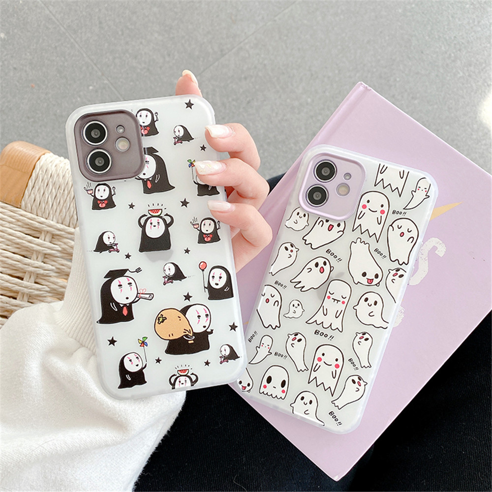 Ốp lưng điện thoại bằng TPU mềm hình Totoro hoạt hình cho IPhone 12pro max 12mini 11Pro Max XS Max XR SE 2020 7 8 Plus | BigBuy360 - bigbuy360.vn