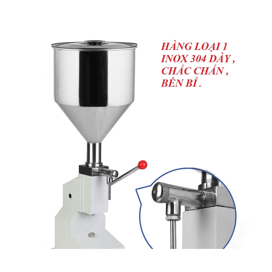 [ HÀNG LOẠI 1 INOX 304 ] Máy Chiết Rót Định Lượng Gạt Tay A03
