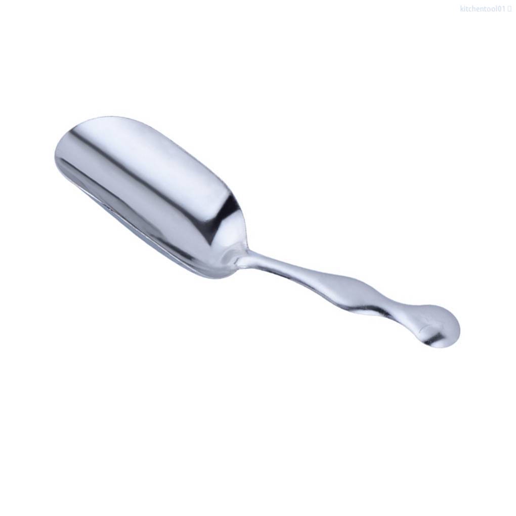 Muỗng cong bằng thép không gỉ dùng để múc trà/trái cây/món tráng miệng