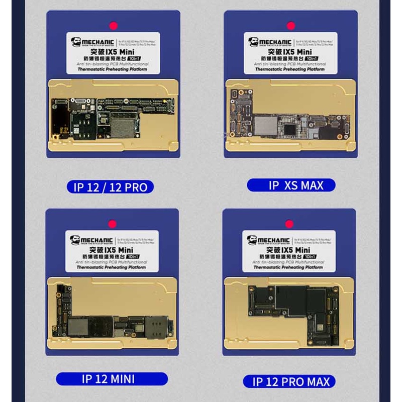 Đế nhiệt tách main iPX-12PM IX5 Mini Mechanic 10in1