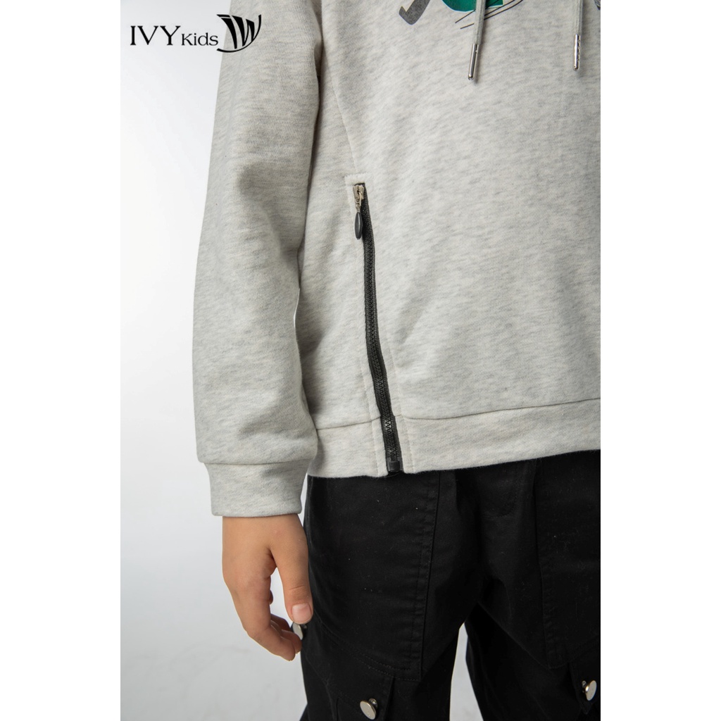 Áo thun hoodie Score bé trai IVY moda MS 59K1397