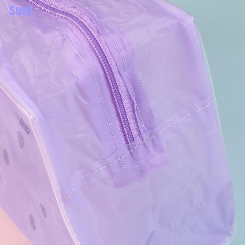 Túi Đựng Đồ Trang Điểm Bằng PVC Trong Suốt Chống Thấm Nước Tiện Lợi