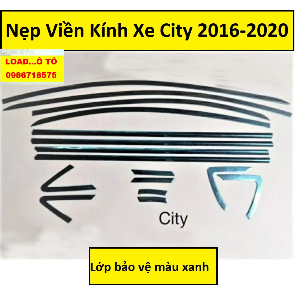 Nẹp Chân Kính, Cong Kính Xe Honda City 2022-2018 Chỉ Inox Cao Cấp Nhất Thị Trường