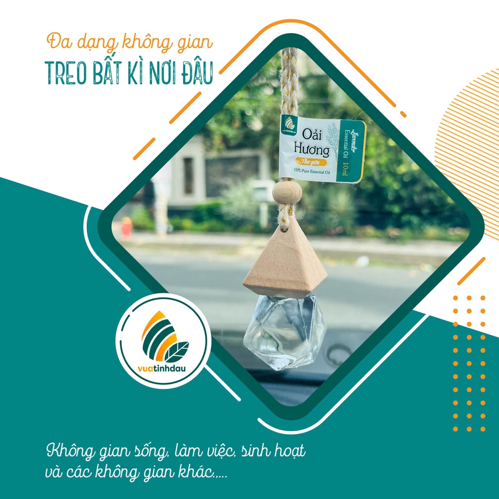 Tinh Dầu Treo Xe Ô Tô Khử Mùi Xe Hơi 8ml VUATINHDAU Tinh Dầu Thơm Treo Xe Treo Thơm Phòng Thơm Tủ Quần Áo