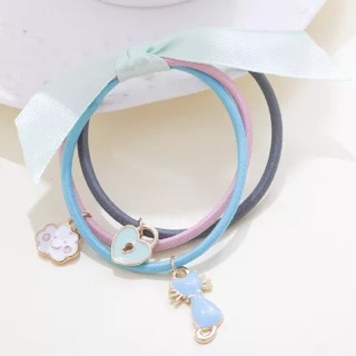 Set 3 dây cột tóc dễ thương