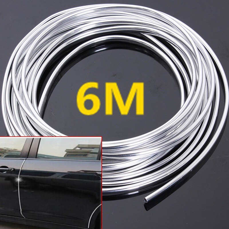 Cuộn dây dán viền cửa xe hơi chống xước 7mm 6m