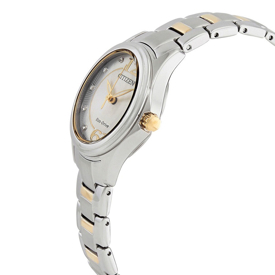 Đồng Hồ Nữ Citizen Đính Đá Swarovski Dây Thép Không Gỉ FE1134-54A - Mặt Trắng