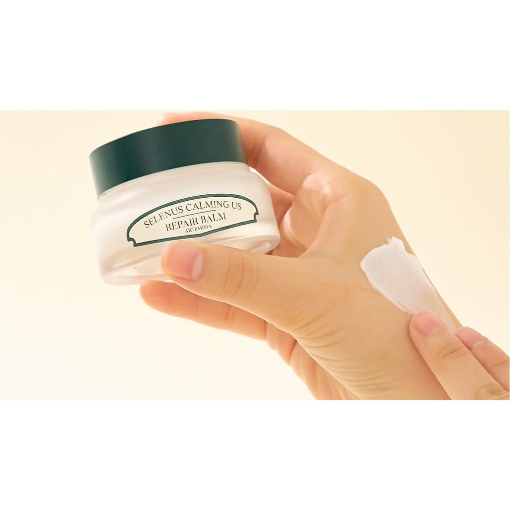 Kem dưỡng phục hồi giảm mẩn đỏ dành cho da khô SELENUS Artemisia Calming Us Repair Cream 50ml