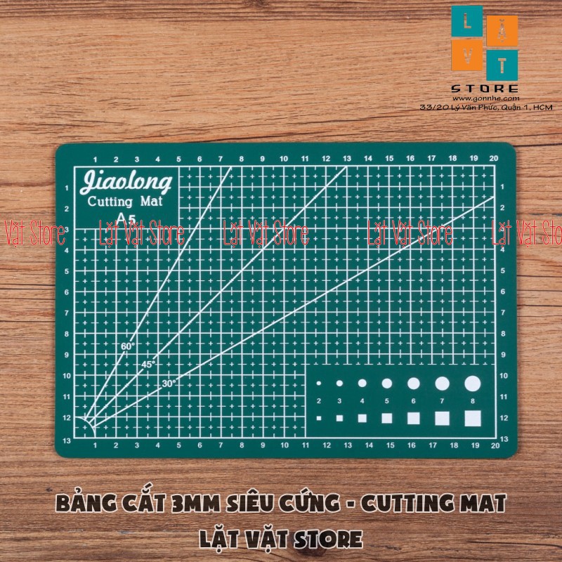 Bảng cắt làm đồ thủ công, tấm lót siêu cứng - Cutting Mat khổ A3, A4, A5 - Dày 3mm